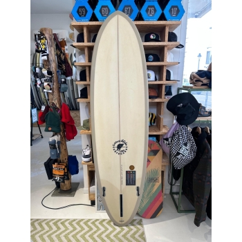 CRITICAL SLIDE 7'0" HERMIT PU MID LENGHT FCSII 2+ 1 FIN STRAW