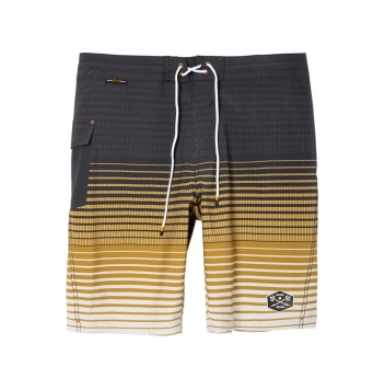 DARK SEAS DEEP WATER BOARDSHORT 20" BLACK TOBACCO