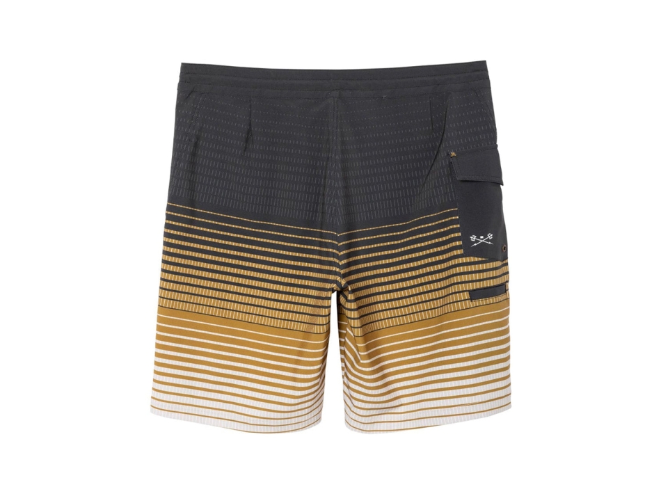 DARK SEAS DEEP WATER BOARDSHORT 20" BLACK TOBACCO
