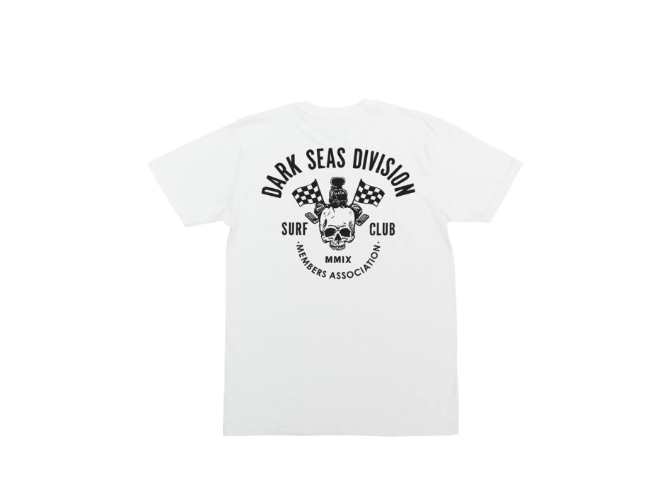 DARK SEAS STATION STOCK TEE WHITE