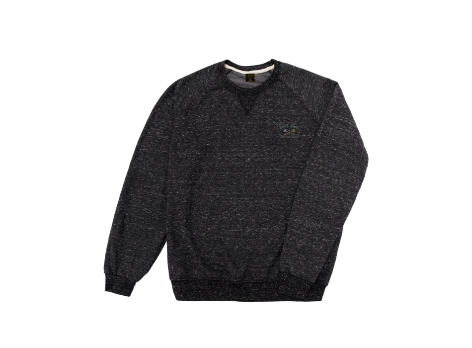 DARK SEAS TRAVERSE RALGAN CREW HEATHER BLACK