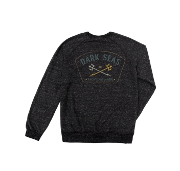 DARK SEAS TRAVERSE RALGAN CREW HEATHER BLACK