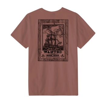 DARK SEAS WANTED PIGMENT T-SHIRT DEEP TAUPE