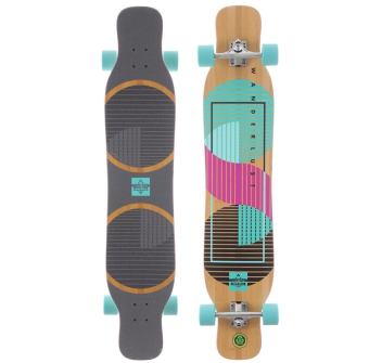 DUSTERS WANDERLUST TEAL PURPLE 47" LONGBOARD DANCE