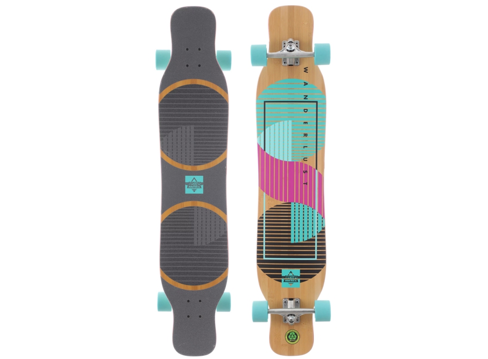 DUSTERS WANDERLUST TEAL PURPLE 47" LONGBOARD DANCE