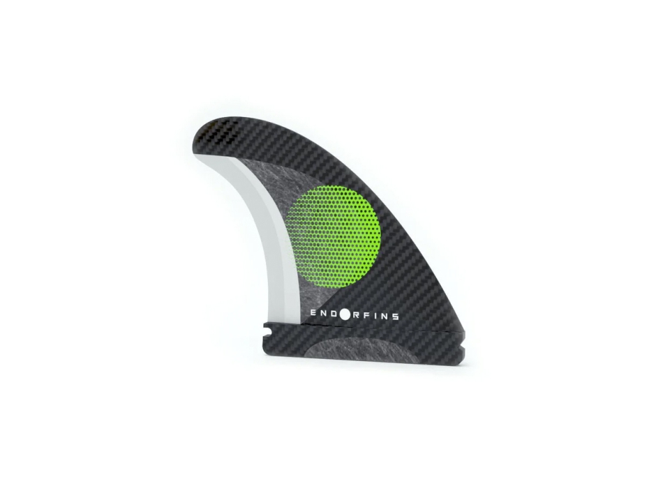 ENDORFINS PINNE KS1 3 FIN SET SINGLE TAB SMALL BLACK GREEN