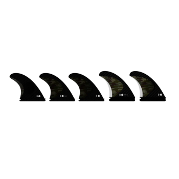 ENDORFINS PINNE KS1 5 FIN SET SINGLE TAB LARGE CAMO
