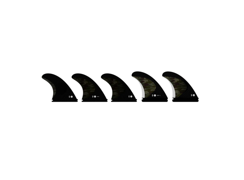 ENDORFINS PINNE KS1 5 FIN SET SINGLE TAB LARGE CAMO