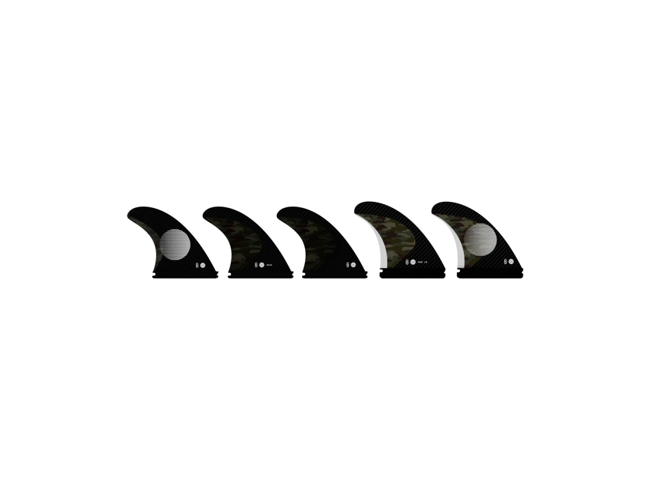 ENDORFINS PINNE KS1 5 FIN SET SINGLE TAB MEDIUM CAMO