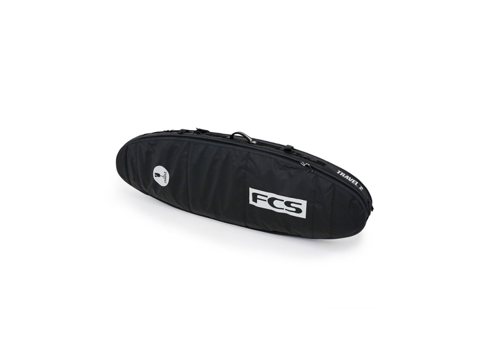 FCS TRAVEL 2 FUNBOARD 7'6'' SURFBOARD COVER BLACK/GREY