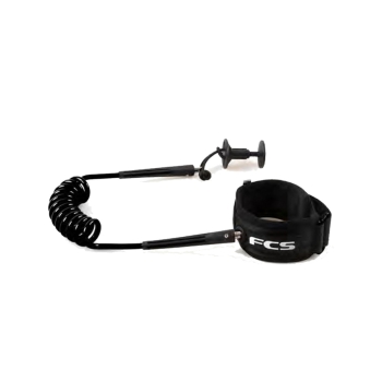 FCS BODYBOARD LEASH WRIST LEASH BLACK