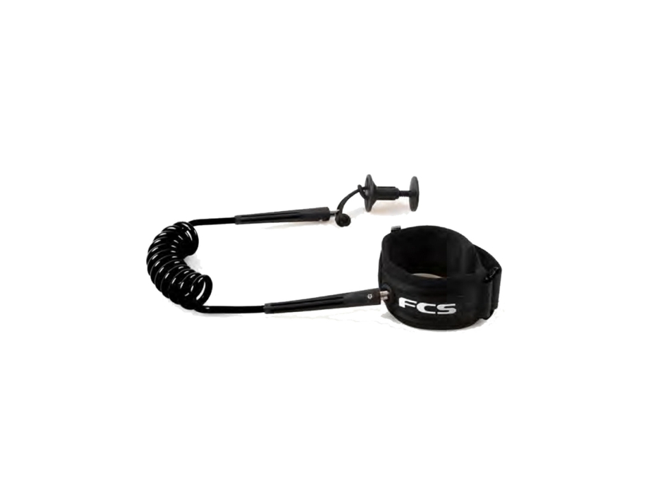 FCS BODYBOARD LEASH WRIST LEASH BLACK