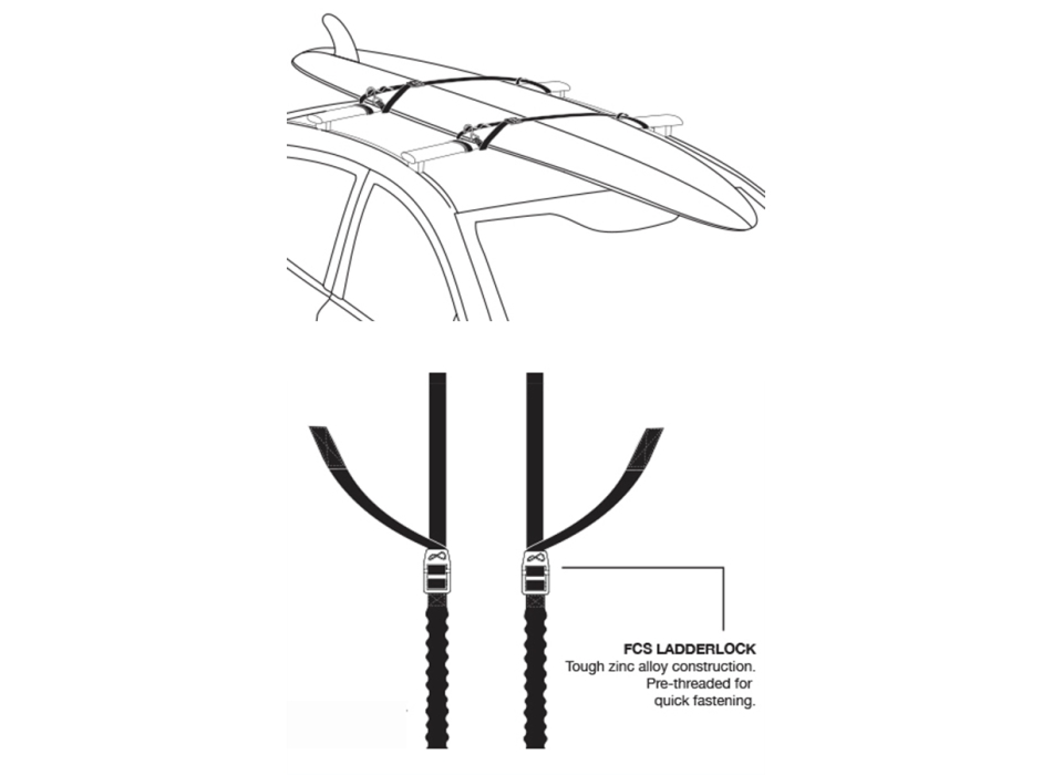 FCS PREMIUM BUNGY TIE DOWNS