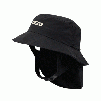 FCS ESSENTIAL SURF BUCKET HAT BLACK