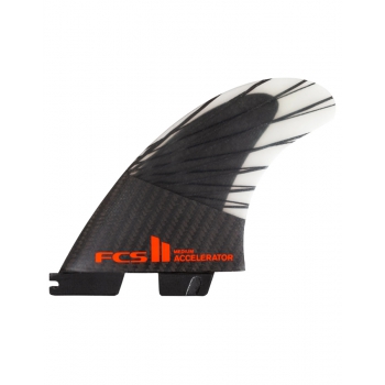 FCS II ACCELERATOR PC CARBON TRI FIN SET