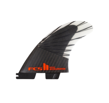 FCS II ACCELERATOR PC CARBON TRI FIN SET