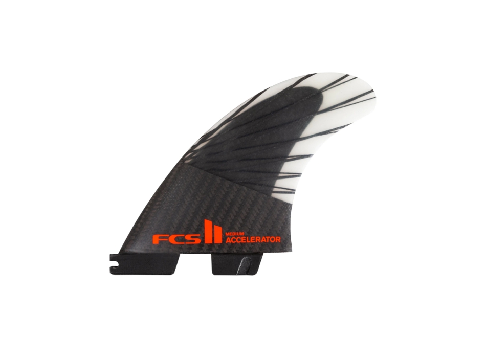 FCS II ACCELERATOR PC CARBON TRI FIN SET