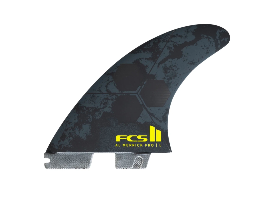 FCS II AL MERRICK PG PRO TRI FIN SET BLACK ACID