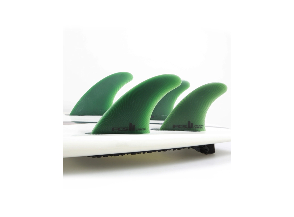 FCS II CARVER NEO GLASS ECO BLEND TRI-QUAD FIN SET SAGE