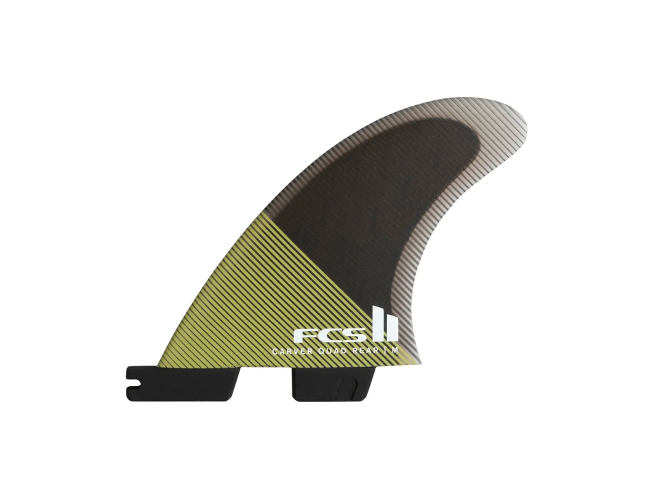FCS II CARVER PC QUAD REAR FINS MEDIUM EUCALYPTUS
