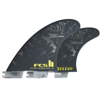 FCS II FELIPE TOLEDO PG PRO TRI FIN SET BLACK ACID