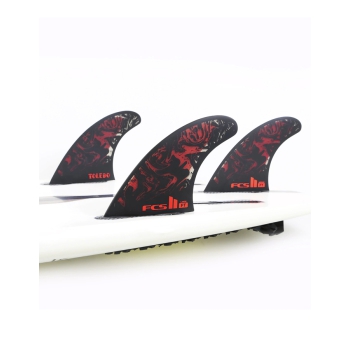 FCS II FILIPE TOLEDO TRI FIN SET BLACK RED