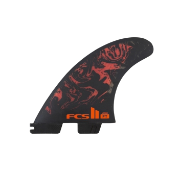 FCS II FILIPE TOLEDO TRI FIN SET BLACK RED