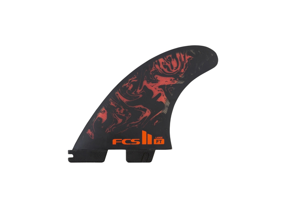 FCS II FILIPE TOLEDO TRI FIN SET BLACK RED