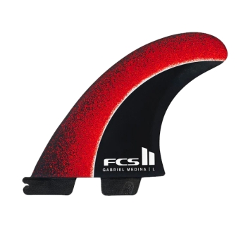 FCS II GABIELE MEDINA PC CARBON AIRCORE TRI FIN SET FIREBALL