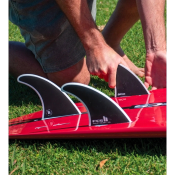 FCS II HARLEY LONGBOARD TRI FIN SET BLACK