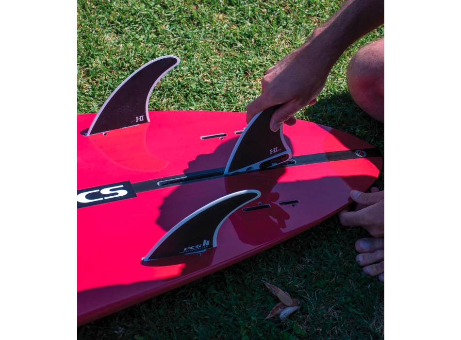 FCS II HARLEY LONGBOARD TRI FIN SET BLACK