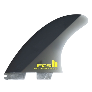 FCS II MICK FANNING PG PRO TRI FIN SET BLACK ACID