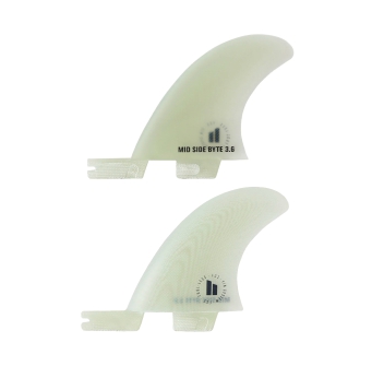 FCS II MID SIDE BYTE 3.6" PG FIN SET CLEAR