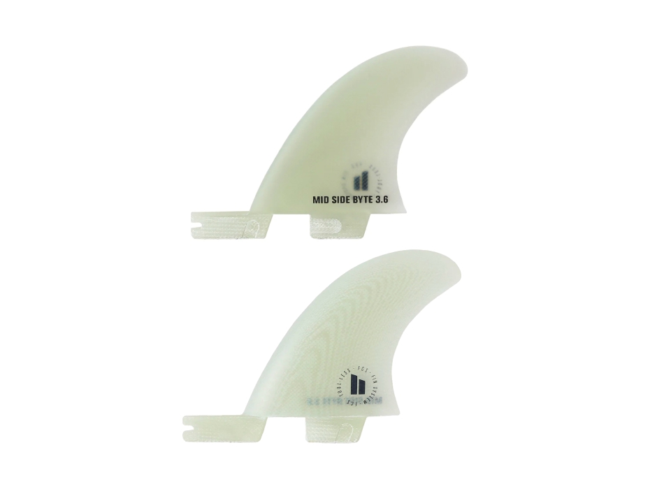 FCS II MID SIDE BYTE 3.6" PG FIN SET CLEAR