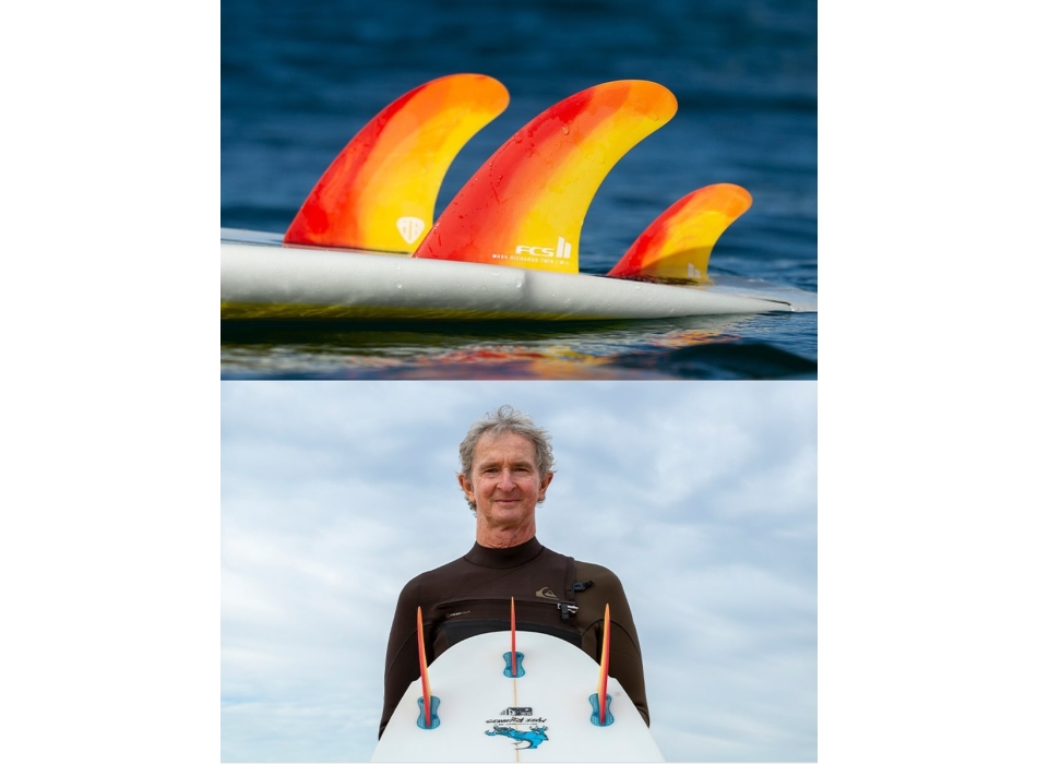 FCS II MR MARK RICHARDS PC TWIN FIN SET 2+1 CYBER LIME BLACK