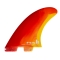 FCS II MR MARK RICHARDS PC TWIN FIN SET 2+1 SUNSET SWIRL