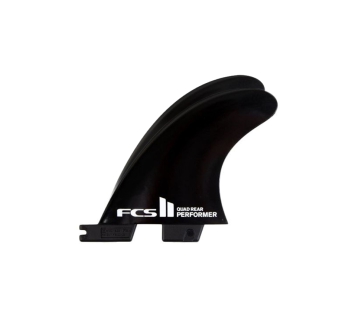 FCS II PERFORMER GLASS FLEX QUAD REAR FINS BLACK