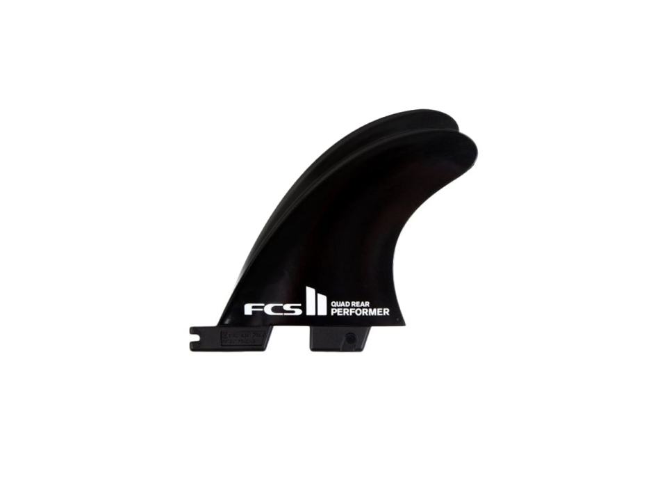 FCS II PERFORMER GLASS FLEX QUAD REAR FINS BLACK