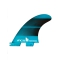 FCS II PERFORMER NEO GLASS TRI FINS TEAL GRADIENT