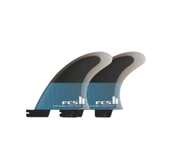 FCS II PERFORMER PC QUAD REAR FIN SET TRANQUIL BLU