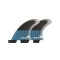 FCS II PERFORMER PC QUAD REAR FIN SET TRANQUIL BLU