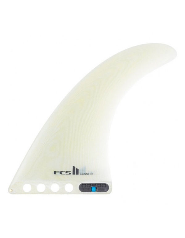 FCS Connect 8 Performance Glass Longboard Fin Clear