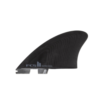 FCS II RETRO KEEL TWIN FINS BLACK