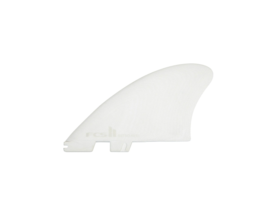 FCS II RETRO KEEL TWIN FINS WHITE