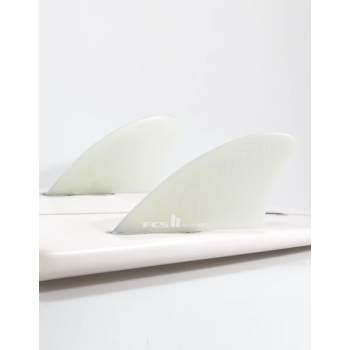 FCS II RETRO KEEL TWIN FINS WHITE