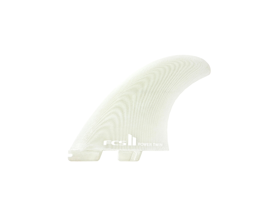FCS II POWER TWIN PG + 1 XLARGE CLEAR RETAIL FINS