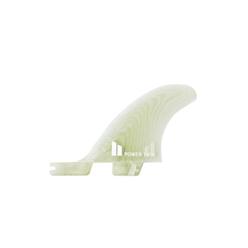 FCS II POWER TWIN PG + 1 XLARGE CLEAR RETAIL FINS