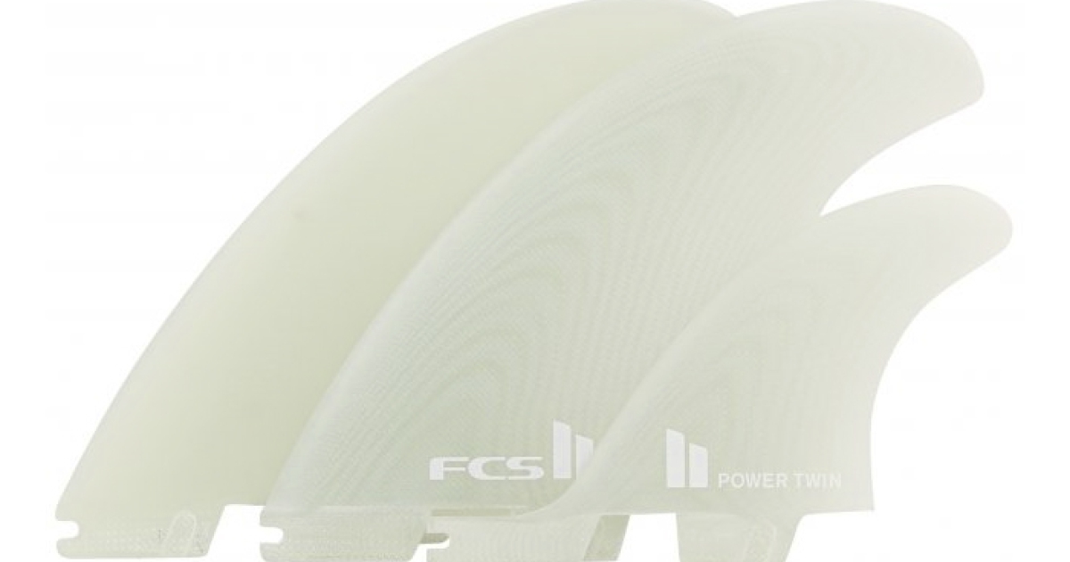 FCS II Power Twin Fin set Xlarge Clear- Shop Online