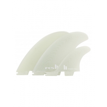 FCS II POWER TWIN PG + 1 XLARGE CLEAR RETAIL FINS