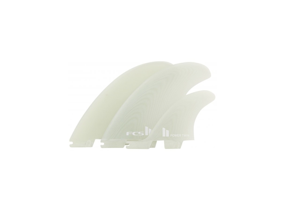 FCS II POWER TWIN PG + 1 XLARGE CLEAR RETAIL FINS
